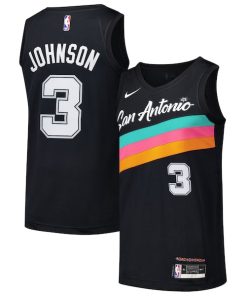 Keldon Johnson San Antonio Spurs Nike Swingman Player Jersey - City Edition - Black