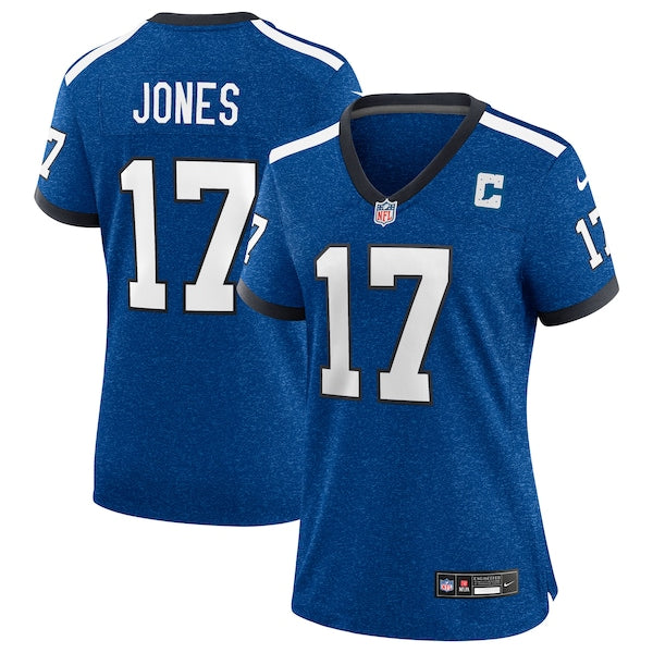 Daniel Jones Indianapolis Colts Nike Women's Alternate 2 Indiana Nights Game Jersey - Heather Royal/Royal - Image 2