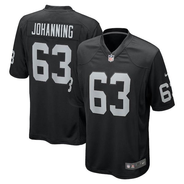 Jake Johanning Las Vegas Raiders Nike Team Game Jersey - Black