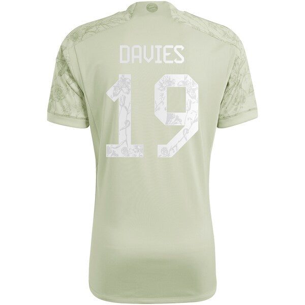 Alphonso Davies Bayern Munich adidas 2023/24 Oktoberfest Replica Player Jersey - Green - Image 3