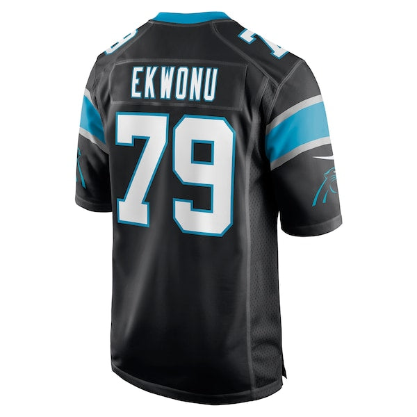 Ikem Ekwonu Carolina Panthers Nike Player Game Jersey - Black - Image 3