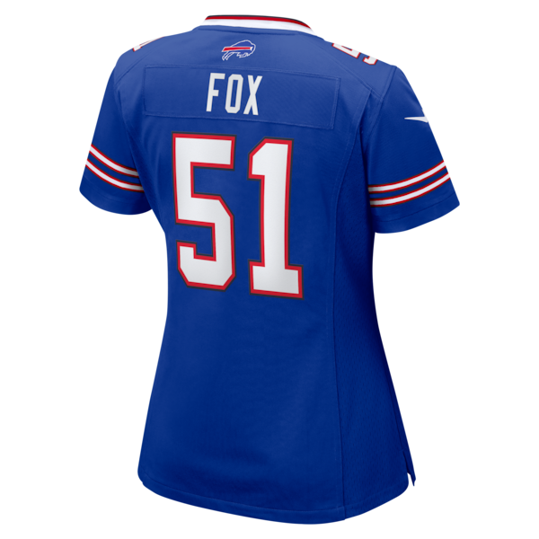 Morgan Fox Buffalo Bills Nike Women's Team Game Jersey - Royal - Image 3