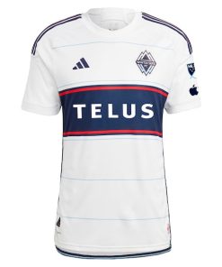 Alternative view of Samuel Adekugbe Vancouver Whitecaps FC adidas 2024 Bloodlines Authentic Player Jersey - White