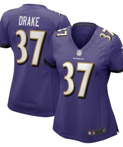 Kenyan Drake Baltimore Ravens Nike Women's  Game Jersey -  Purple