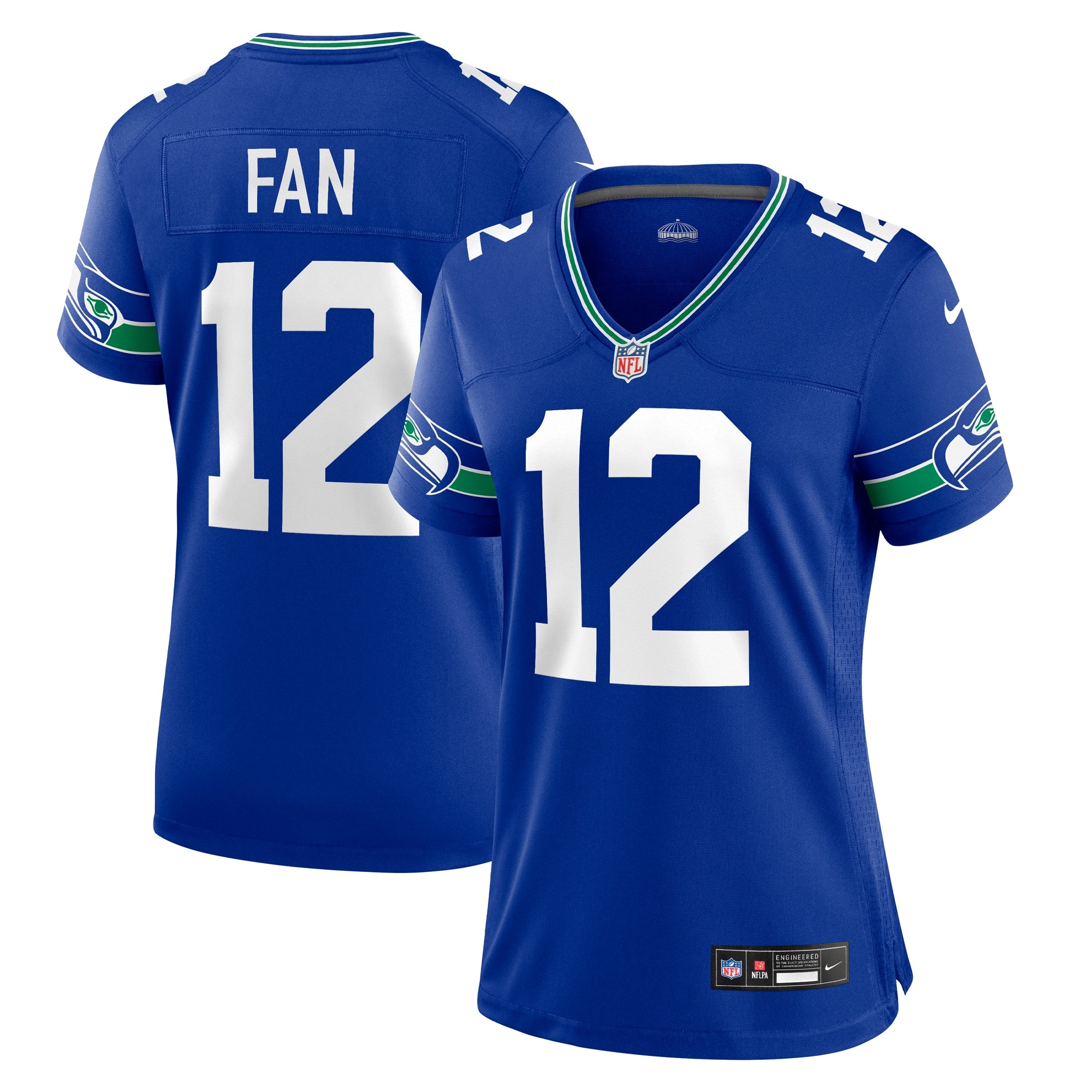 12th Fan Seattle Seahawks Nike Women's Player Jersey - Navy/Royal - Image 5