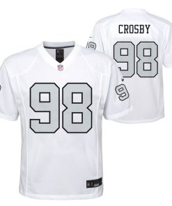Maxx Crosby Las Vegas Raiders Nike Youth Game Jersey - White