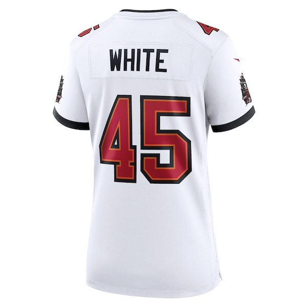 Devin White Tampa Bay Buccaneers Nike Women's Game Jersey - White/Pewter/Red - Image 2