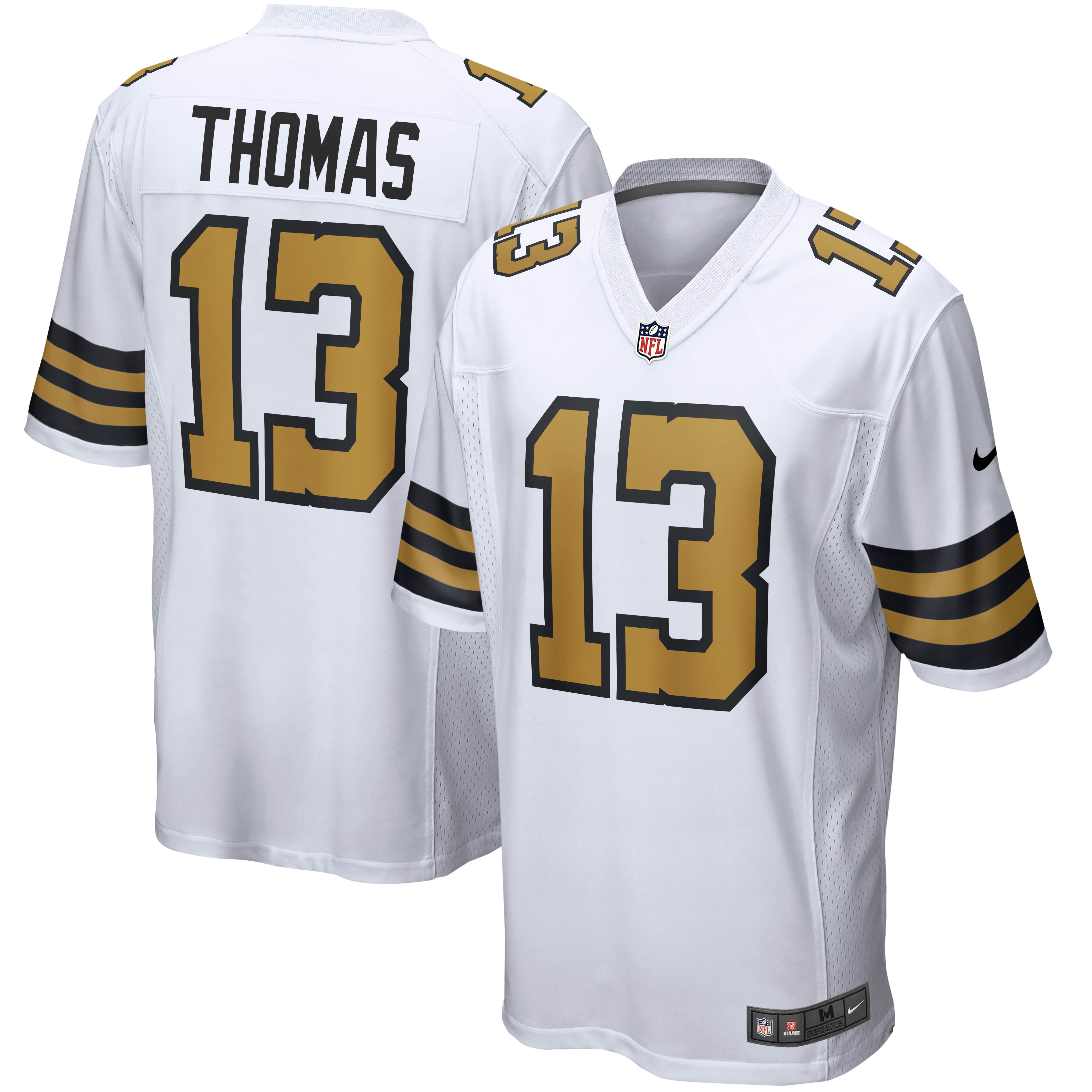 Michael Thomas New Orleans Saints Nike Team Color Game Jersey - Black/White - Image 8