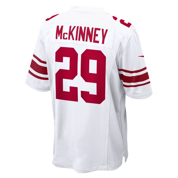 Xavier McKinney New York Giants Nike Away Game Player Jersey - White/Royal - Image 5