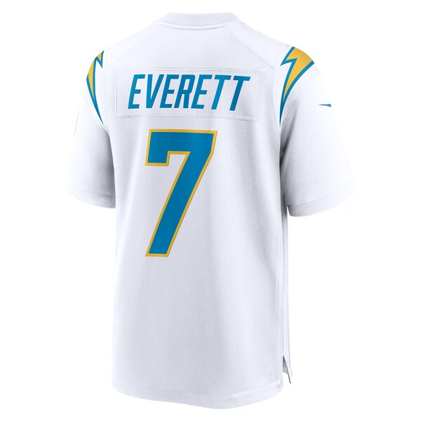 Gerald Everett Los Angeles Chargers Nike Game Player Jersey - White/Powder Blue - Image 2