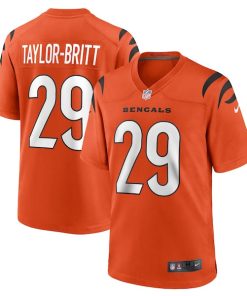 Cam Taylor-Britt Cincinnati Bengals Nike Alternate Game Jersey -  Orange/Black/White