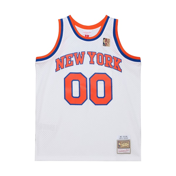 MF DOOM x NY Knicks x A New York Story Fashion Jersey - White/Blue - Image 2