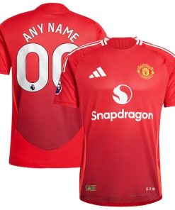 Manchester United adidas 2024/25 Home Authentic Custom Jersey - Red
