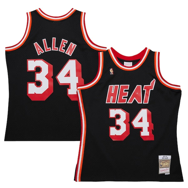Ray Allen Miami Heat 2013/14 Hardwood Classics Swingman Jersey - Black