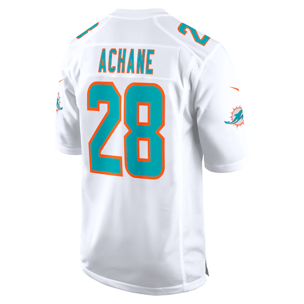 Devon Achane Miami Dolphins Nike Player Game Jersey - White/Aqua - Image 4