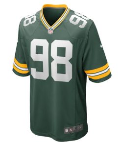 Alternative view of Chris Slayton Green Bay Packers Nike Game Player Jersey - Green