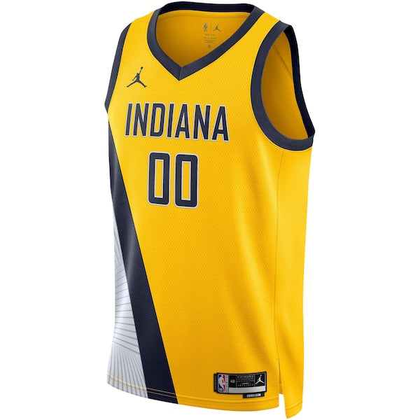 Bennedict Mathurin Indiana Pacers Jordan Brand Unisex Swingman Jersey - Statement Edition - Gold - Image 2