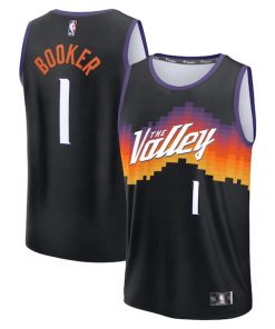 Devin Booker Phoenix Suns  Youth 2025/26 City Edition Fast Break Jersey - Black