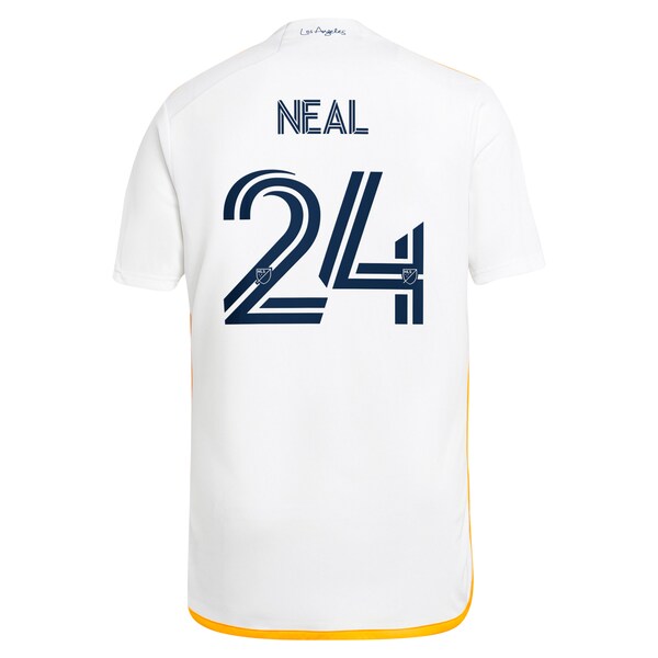 Jalen Neal LA Galaxy adidas 2024 Angeleno Kit Replica Player Jersey - White/Green - Image 4