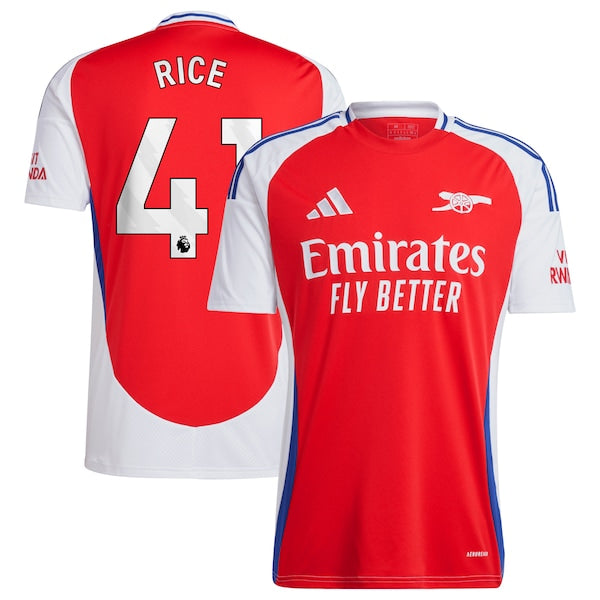 Declan Rice Arsenal adidas 2024/25 Home Replica Player Jersey?ยจC Red