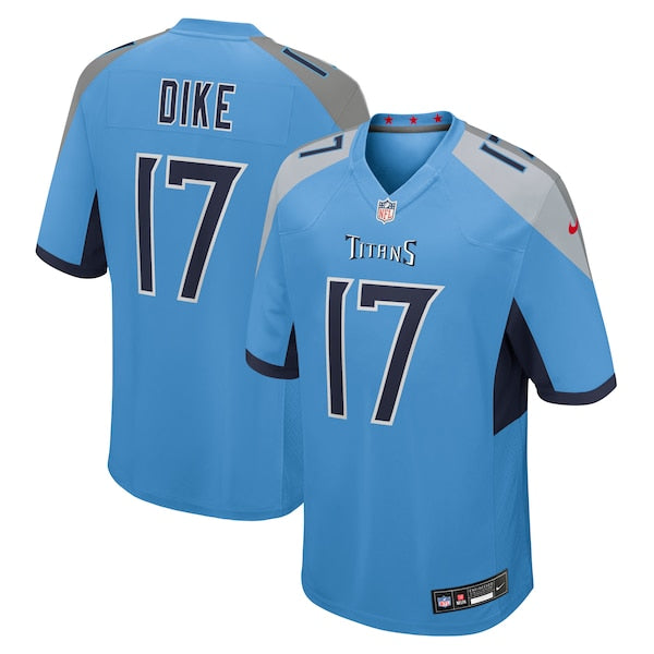 Chimere Dike Tennessee Titans Nike Team Game Jersey - Light Blue
