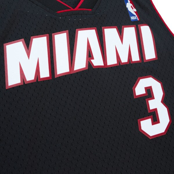 Dwyane Wade Miami Heat 2012/13 Hardwood Classics Swingman Jersey - Black - Image 4