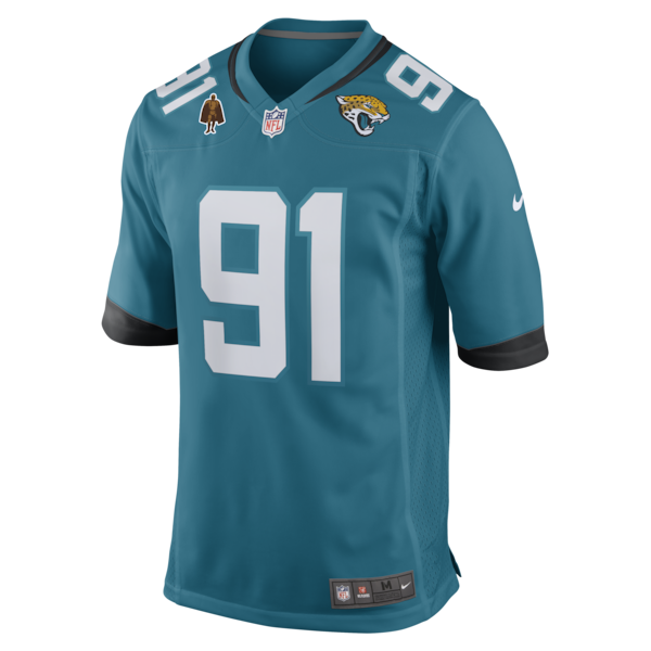 Arik Armstead Jacksonville Jaguars Nike Team Walter Payton Man of the Year Game Jersey - Teal - Image 2