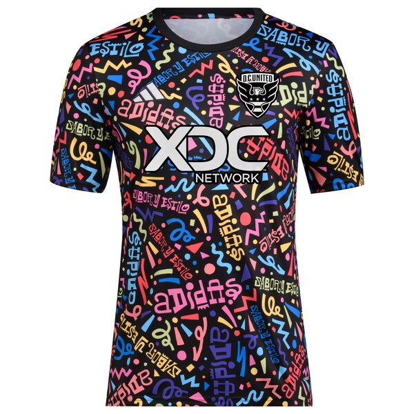 D.C. United adidas 2024 Hispanic Heritage Pre-Match Top - Black - Image 2