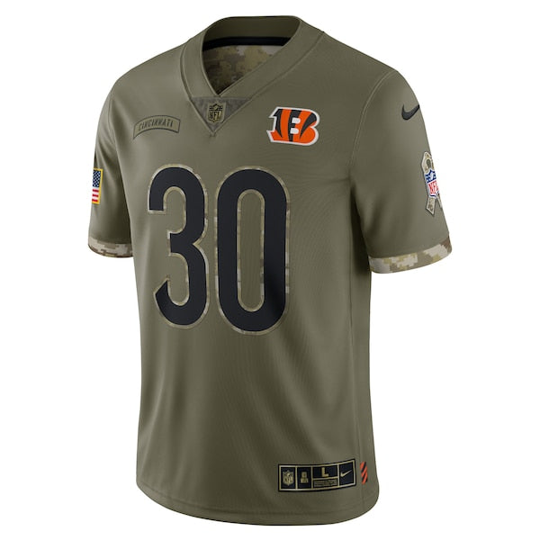 Jessie Bates III Cincinnati Bengals Nike 2022 Salute To Service Limited Jersey - Olive - Image 2