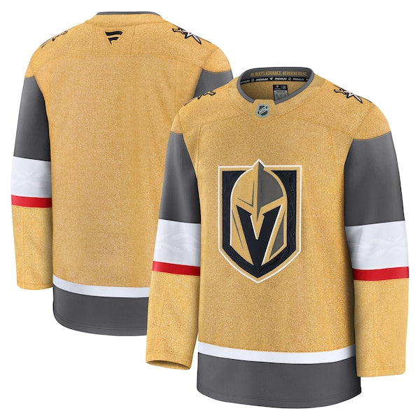 Vegas Golden Knights Home Premium Jersey - Gold/Gray/White