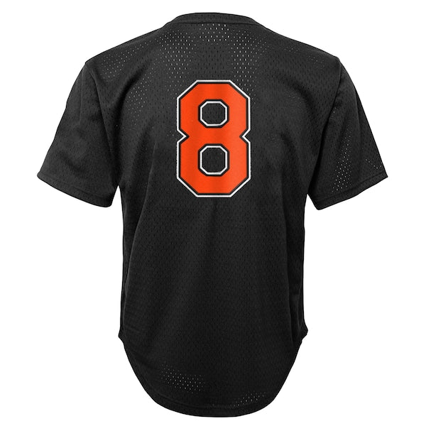 Cal Ripken Jr. Baltimore Orioles Toddler Throwback Mesh Batting Practice Jersey - Black - Image 3