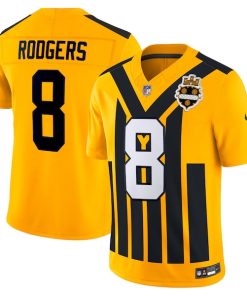 Aaron Rodgers Pittsburgh Steelers Nike Alternate Vapor F.U.S.E. Limited Jersey - Gold/Black