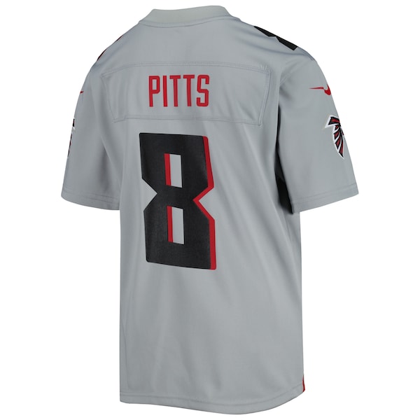 Kyle Pitts Atlanta Falcons Nike Youth Inverted Game Jersey - Gray - Image 3