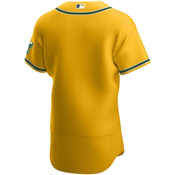 Oakland Athletics Nike Authentic Official Team Jersey - Gold - Image 3