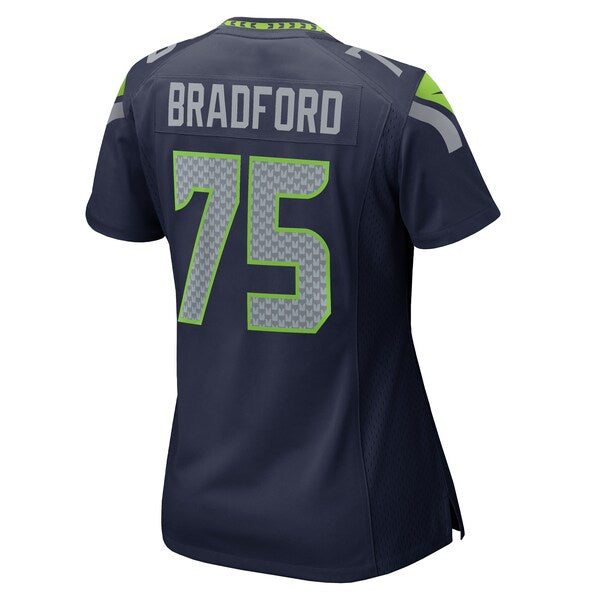 Anthony Bradford Seattle Seahawks Nike Women's Team Game Jersey - College Navy - Image 6