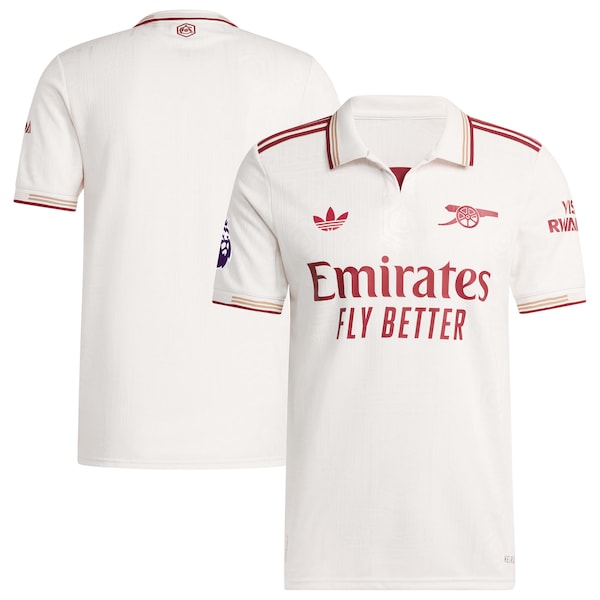 Arsenal adidas 2025/26 Third Authentic Jersey - White/Red/Blue - Image 7