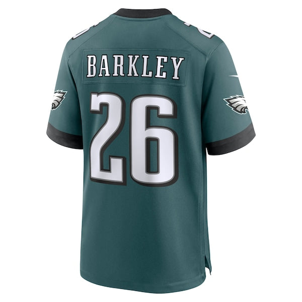 Saquon Barkley Philadelphia Eagles Nike Super Bowl LIX Game Player Jersey - Midnight Green - Image 3