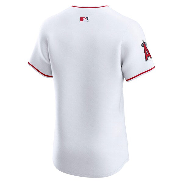 Los Angeles Angels Nike Home Elite Jersey - White/Red - Image 4