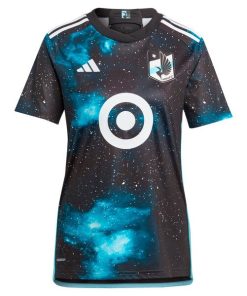 Alternative view of Minnesota United FC adidas Women's 2024 Starry Night Replica Jersey  - Black