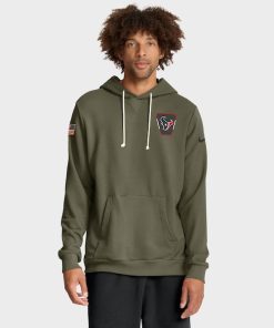 Houston Texans Nike 2025 Salute to Service Sideline Standard Issue Dri-FIT Hoodie - Olive