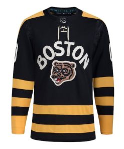 Alternative view of Boston Bruins adidas 2023 NHL Winter Classic Authentic Custom Jersey - Black
