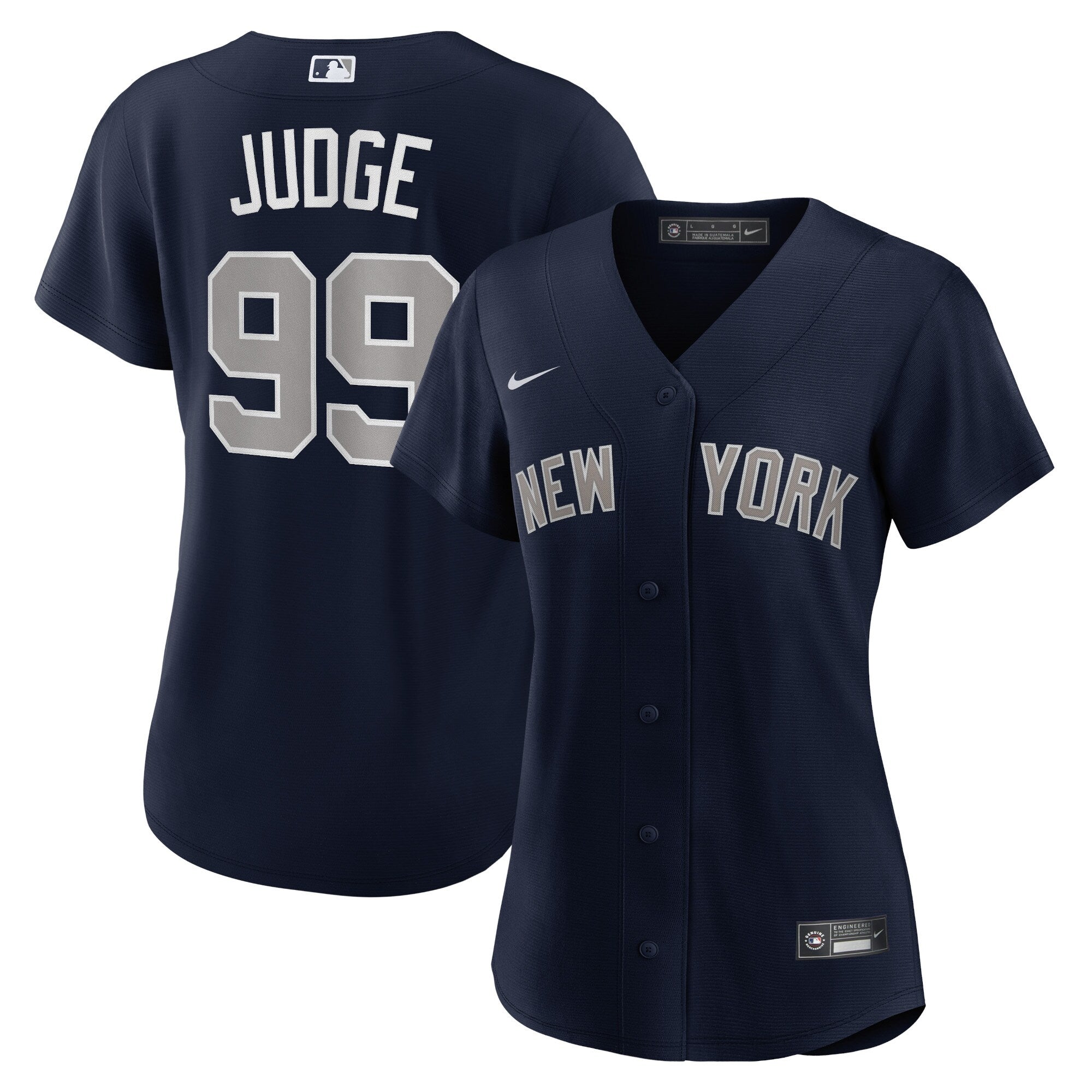 Aaron Judge New York Yankees Nike Women's Home Replica Player Jersey - White/Navy - Image 5
