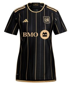 Alternative view of David Martinez LAFC adidas Women's 2024 Primary Replica Player Jersey - Black