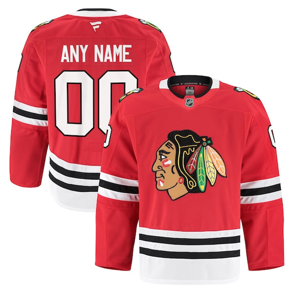 Chicago Blackhawks Home Authentic Pro Custom Jersey - Red