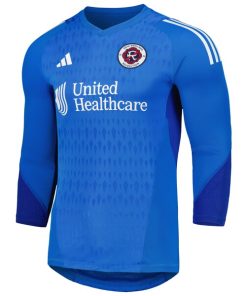 Alternative view of New England Revolution adidas 2024 Goalkeeper Long Sleeve Replica Jersey - Blue