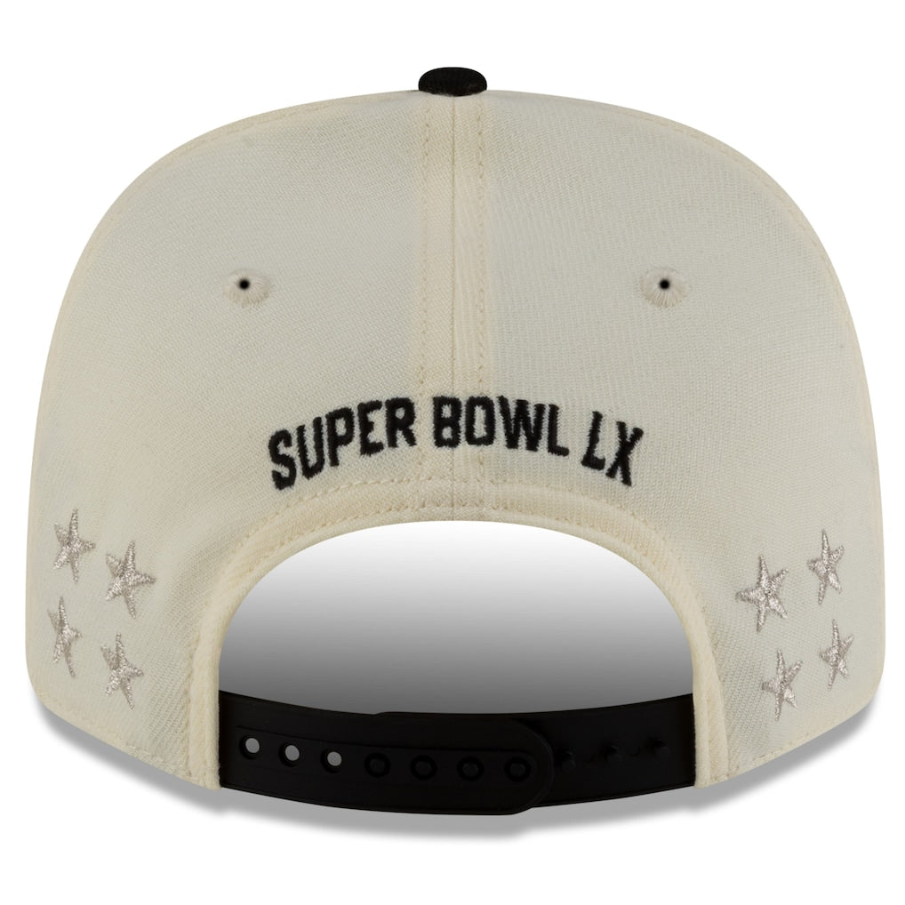 Seattle Seahawks New Era Super Bowl LX Champions Locker Room Trophy Collection 9SEVENTY Adjustable Hat - Cream/Black - Image 4