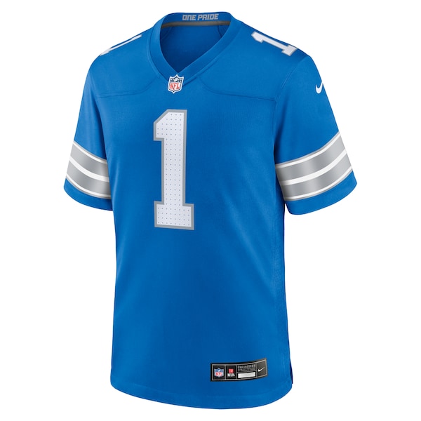 Number 1 Dad Detroit Lions Nike Game Jersey - Blue - Image 2