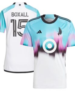 Michael Boxall Minnesota United FC adidas 2024 The Northern Lights Kit Replica Jersey - White