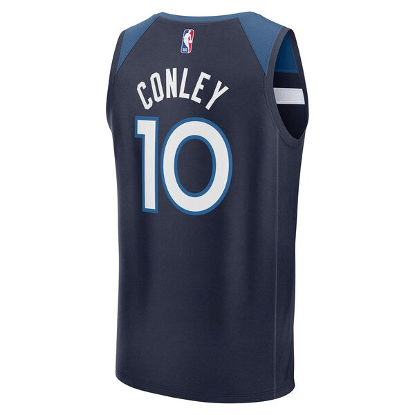Mike Conley Minnesota Timberwolves Fast Break Replica Player Jersey - Icon Edition - Navy - Image 3