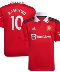 Marcus Rashford Manchester United adidas Youth 2022/23 Home Replica Player Jersey - Red